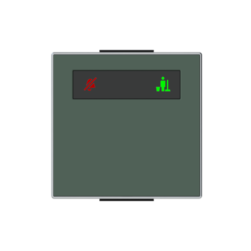 Rocker DNDMUR symbol for Switchpush button Single push button Green - Sky Niessen