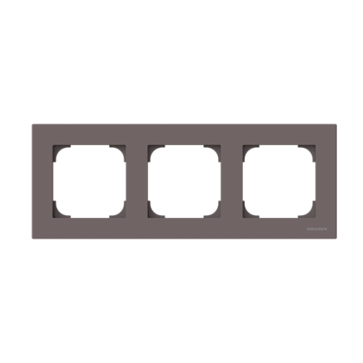 Frame 3-gang Taupe - Sky Niessen