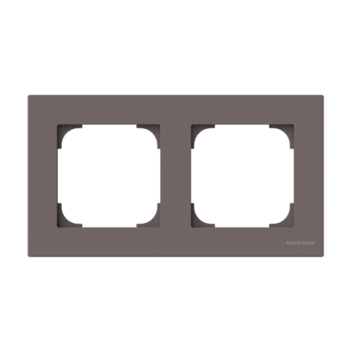 Frame 2-gang Taupe - Sky Niessen