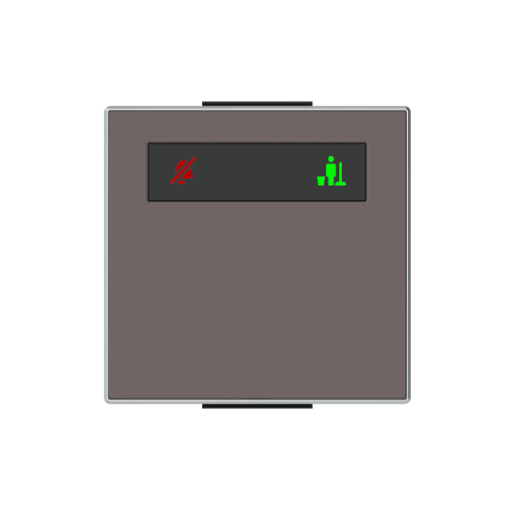 Rocker DNDMUR symbol for Switchpush button Single push button Taupe - Sky Niessen