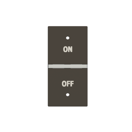 Rocker Symbol "OnOff" for Switchpush button Two-part rocker Anthracite - Zenit