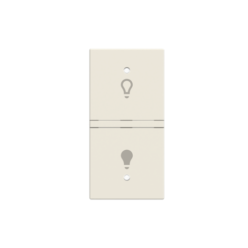 Rocker Symbol "light" for Switchpush button Two-part rocker White - Zenit