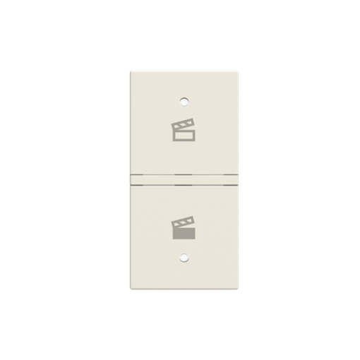 Rocker Symbol "scene" for Switchpush button Two-part rocker White - Zenit