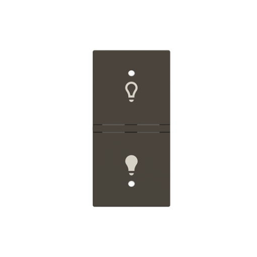 Rocker Symbol "light" for Switchpush button Two-part rocker Anthracite - Zenit
