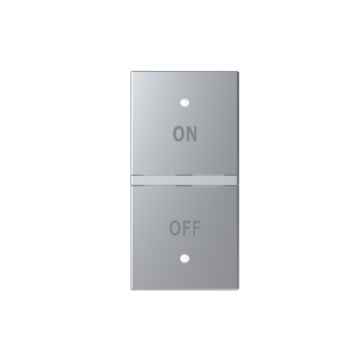 Rocker Symbol "OnOff" for Switchpush button Two-part rocker Silver - Zenit