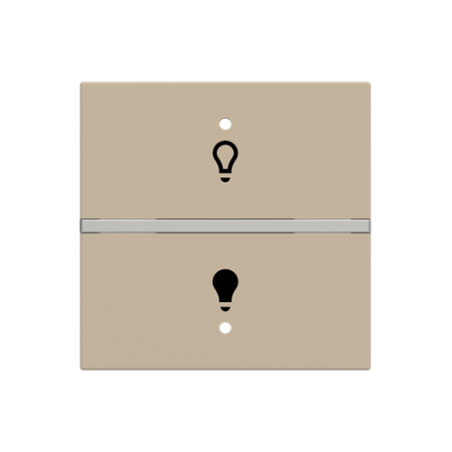 Rocker cover KNX for Switchpush button Two-part rocker Champagne - Zenit