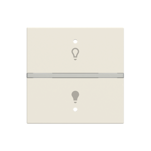 Rocker Switchpush button with Symbol "light" White - Zenit