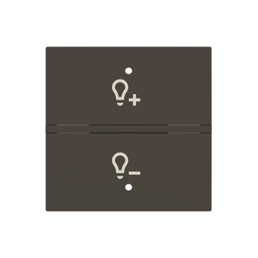 Rocker Dimmer with Symbol "light" Anthracite - Zenit