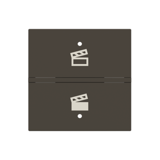 Rocker Switchpush button with Symbol "scene" Anthracite - Zenit