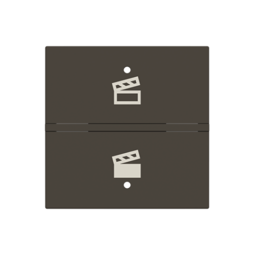 Rocker Switchpush button with Symbol "scene" Anthracite - Zenit