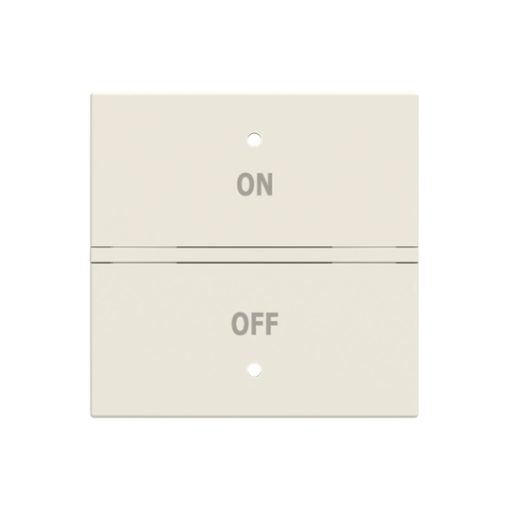 Rocker Switchpush button with Symbol "OnOff" White - Zenit
