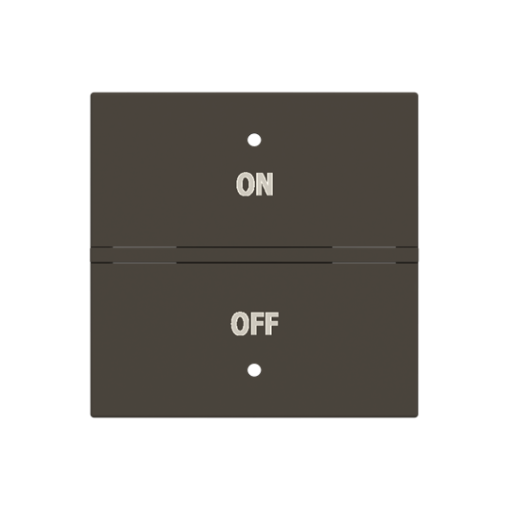 Rocker Switchpush button with Symbol "OnOff" Anthracite - Zenit