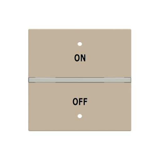 Rocker cover KNX for Switchpush button Two-part rocker Champagne - Zenit