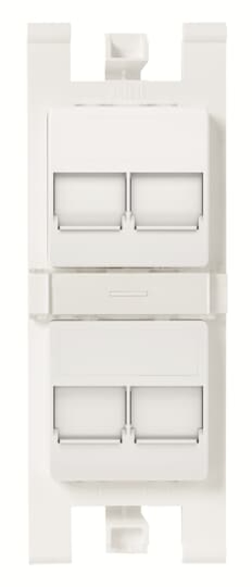 Workstation For data connection housing 4 gang White - Zenit