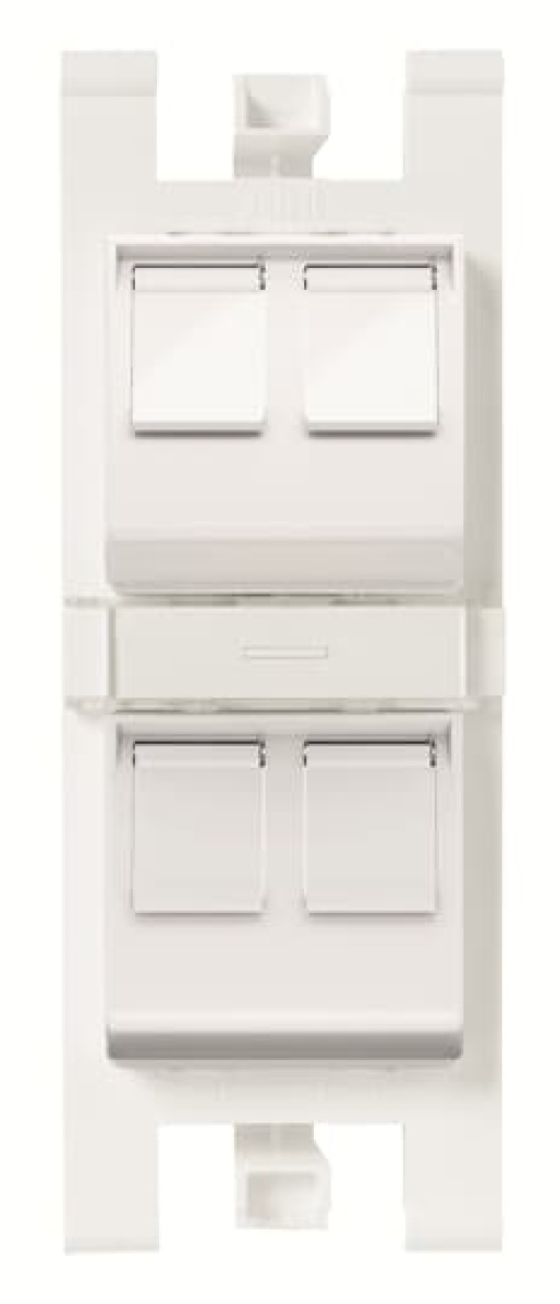 Workstation For data connection housing 4 gang White - Zenit