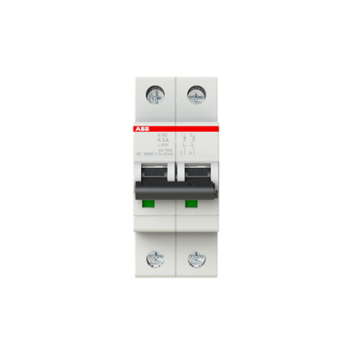 Miniature Circuit Breaker - S200 - 2P - 4 A - K - AC 6 kA