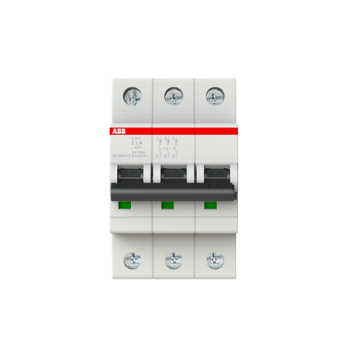 Miniature Circuit Breaker - S200 - 3P - 3 A - Z - AC 6 kA