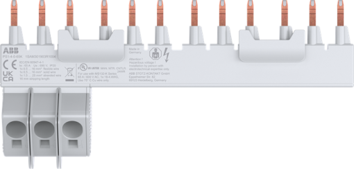 PS1-4-0-65K 3-phase busbar 4x MS132-K, 65A
