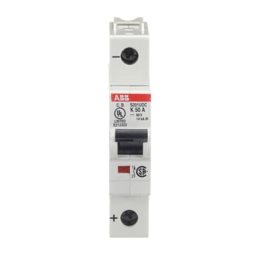 Miniature Circuit Breaker - S200UDC - 1P - 50 A - K - 230 V AC 14 kA