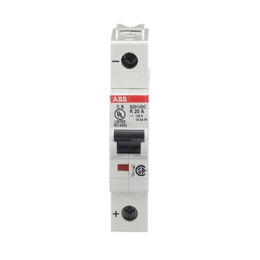 Miniature Circuit Breaker - S200UDC - 1P - 20 A - K - 230 V AC 14 kA