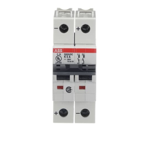 Miniature Circuit Breaker - S200UDC - 2P - 5 A - K - 230 V AC 14 kA