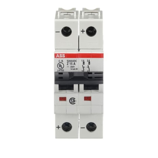 Miniature Circuit Breaker - S200UDC - 2P - 15 A - Z - 230 V AC 14 kA