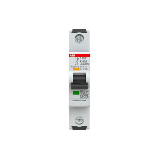 Miniature Circuit Breaker - S300P - 1P - 40 A - K - 400 V 25 kA