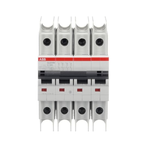 Miniature Circuit Breaker - SU200M - 4P - 3 A - C - 400 V AC 11.2 kA