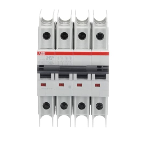 Miniature Circuit Breaker - SU200M - 4P - 6 A - K - 400 V AC 11.2 kA