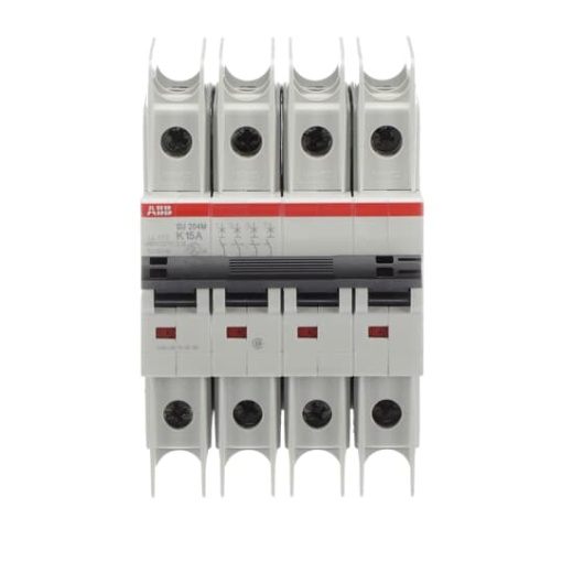Miniature Circuit Breaker - SU200M - 4P - 15 A - K - 400 V AC 11.2 kA
