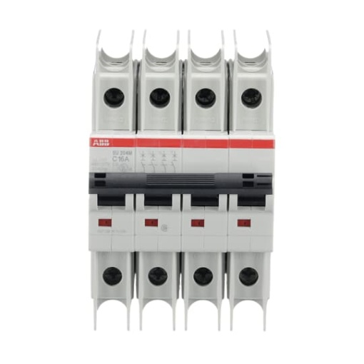 Miniature Circuit Breaker - SU200M - 4P - 16 A - C - 400 V AC 11.2 kA