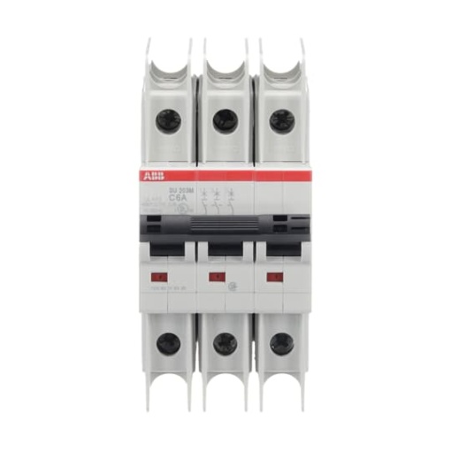 Miniature Circuit Breaker - SU200M - 3P - 6 A - C - 400 V AC 11.2 kA