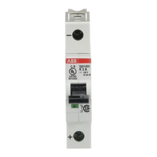 Miniature Circuit Breaker - S200UDC - 1P - 3 A - K - 230 V AC 14 kA