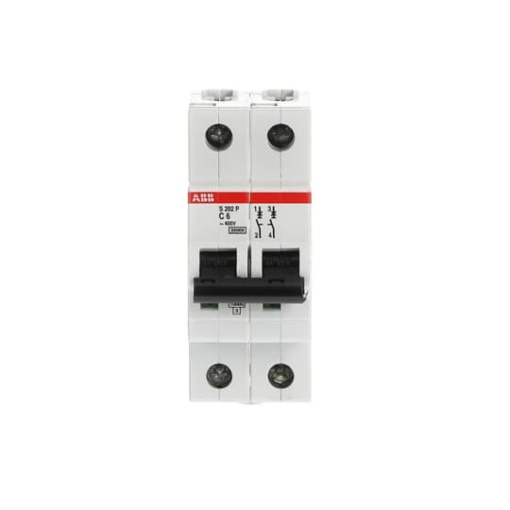 S202P-C6 Miniature Circuit Breaker - 2P - C - 6 A