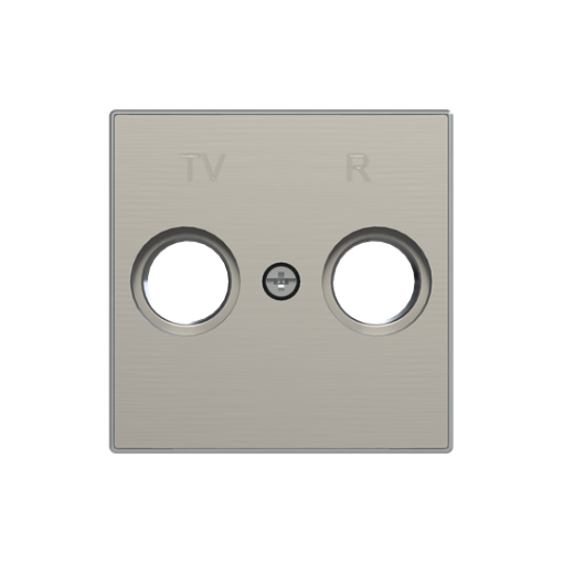 Cover plate SAT 1 gang Stainless steel - Sky Niessen