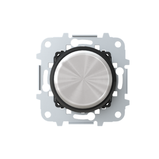 Cover plate Without imprint for Dimmer Turn button Black - Skymoon