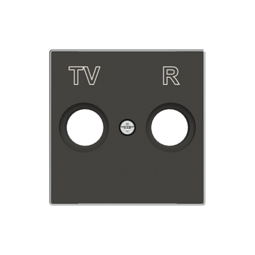 Cover plate SAT 1 gang Black - Sky Niessen