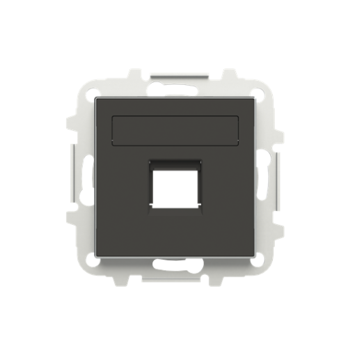 Cover plate Data connection 1 gang Black - Sky Niessen