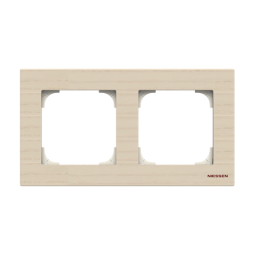 Frame 2-gang Ash - Sky Niessen