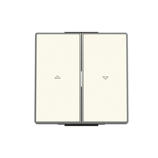 Rocker blind switch Symbol "arrows" for Venetian blind Two-part rocker White - Sky Niessen