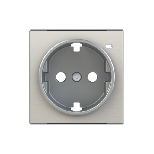 Cover socket outlet Without imprint Stainless steel - Sky Niessen