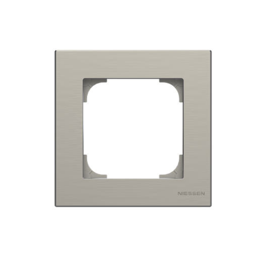 Frame 1-gang Stainless steel - Sky Niessen