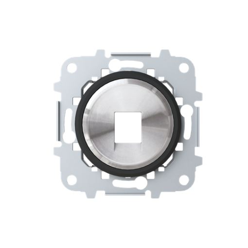 Cover plate Data connection 1 gang Black - Skymoon