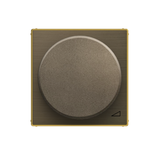 Cover plate Without imprint for Dimmer Turn button Gold - Sky Niessen