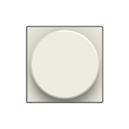Cover plate Without imprint for Dimmer Turn button White - Sky Niessen
