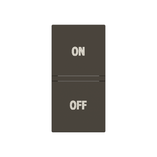 Rocker ONOFF symbol for Switchpush button, One-part rocker Anthracite - Zenit