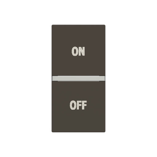Rocker ONOFF symbol for Switchpush button, One-part rocker Anthracite - Zenit