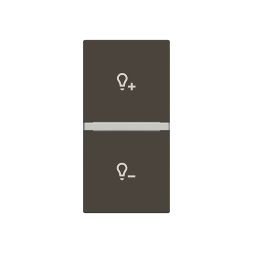 Rocker Dimmer symbol for Dimmer, One-part rocker Anthracite - Zenit