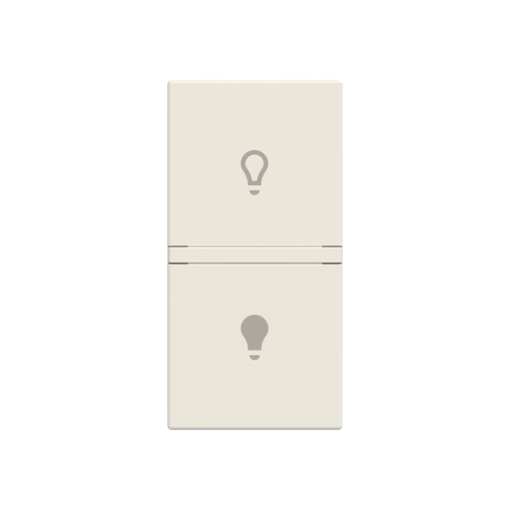 Rocker Symbol "light" for Switchpush button, One-part rocker White - Zenit