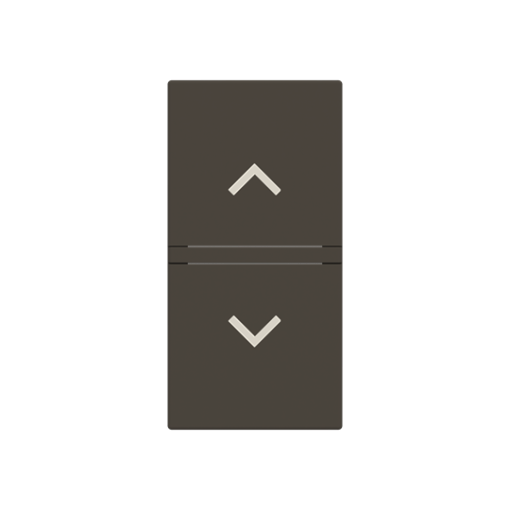 Rocker Symbol "arrows" for Venetian blind, One-part rocker Anthracite - Zenit